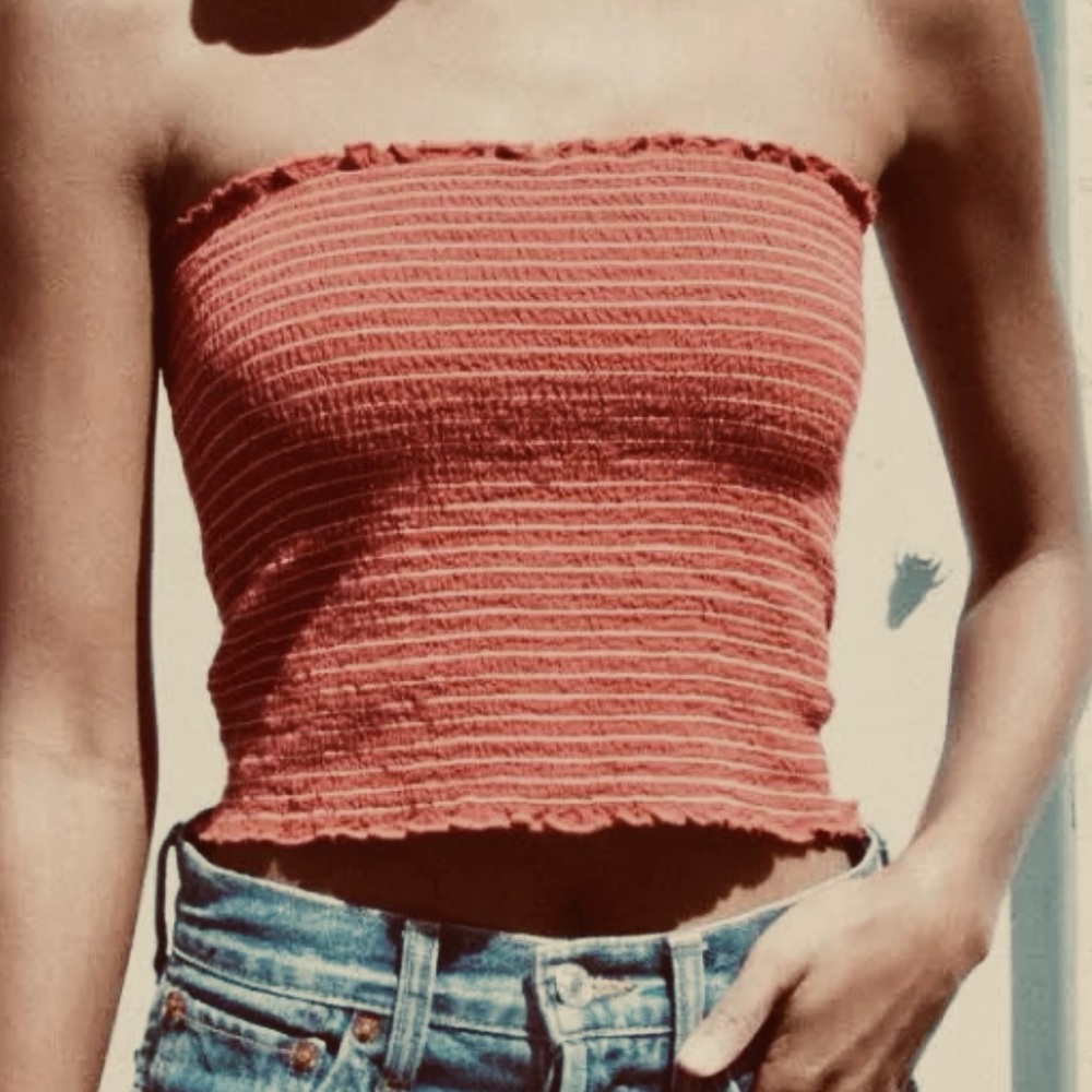 Brandy Melville Smocked Cleo Tube Top